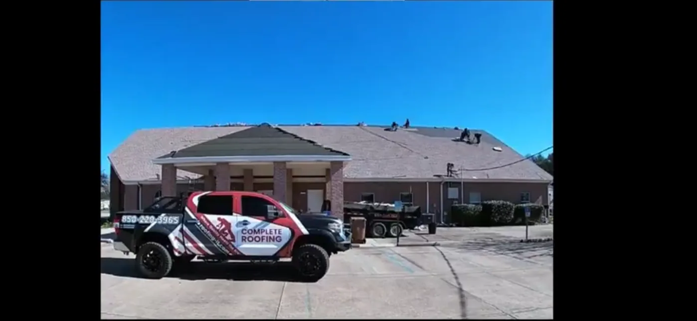New GAF Timberline HDZ shingle roof installed on Concord Presbyterian Church sanctuary