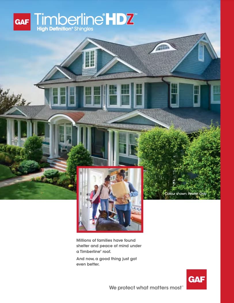 GAF Timberline HDZ shingles installed by Complete Roofing LLC on a Navarre, Florida home